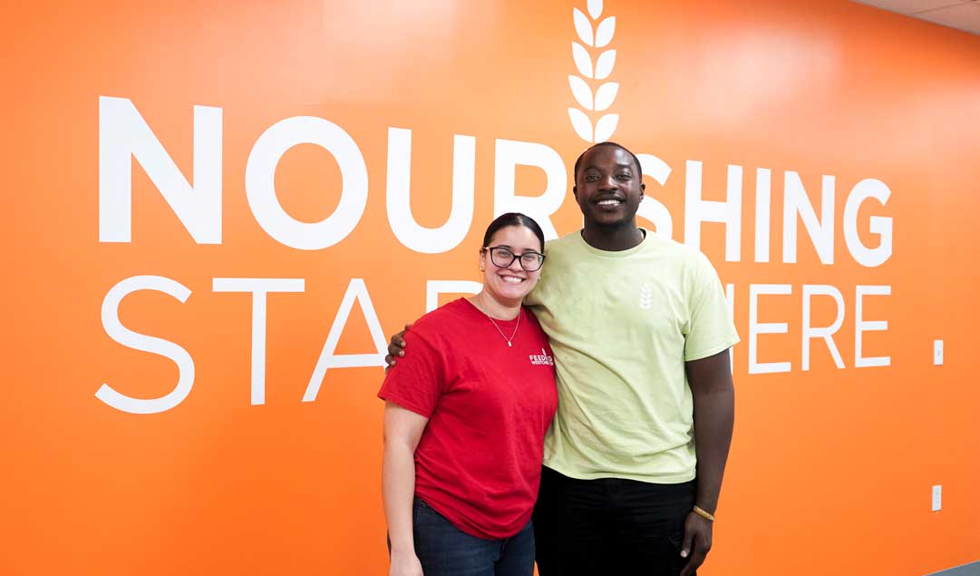 Josh and Jandery, volunteers